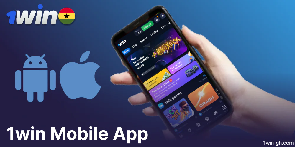 1win mobile app for players from Ghana