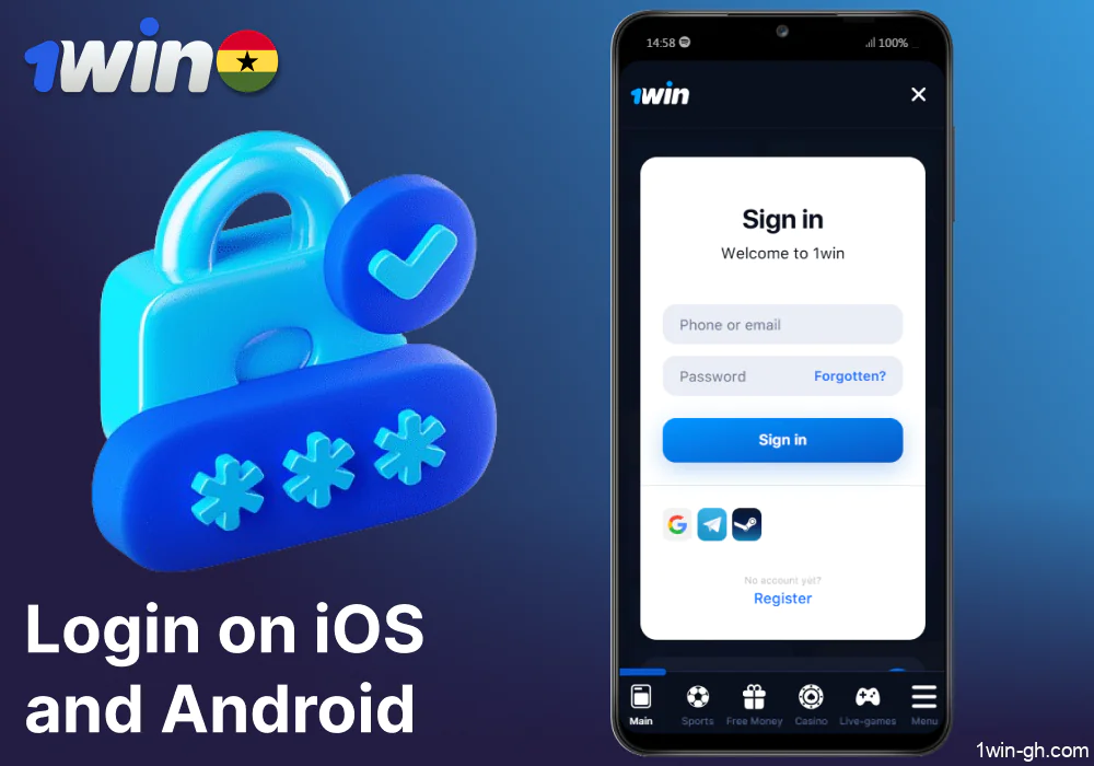 Guide on 1win app login on iOS and Android