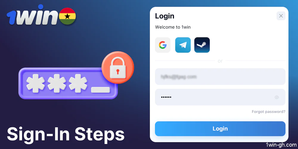 Guide on logging in on 1win for players from Ghana