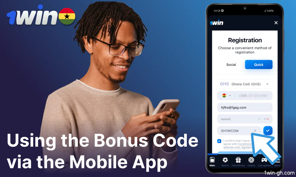 Guide on using the 1win promocode in Ghana